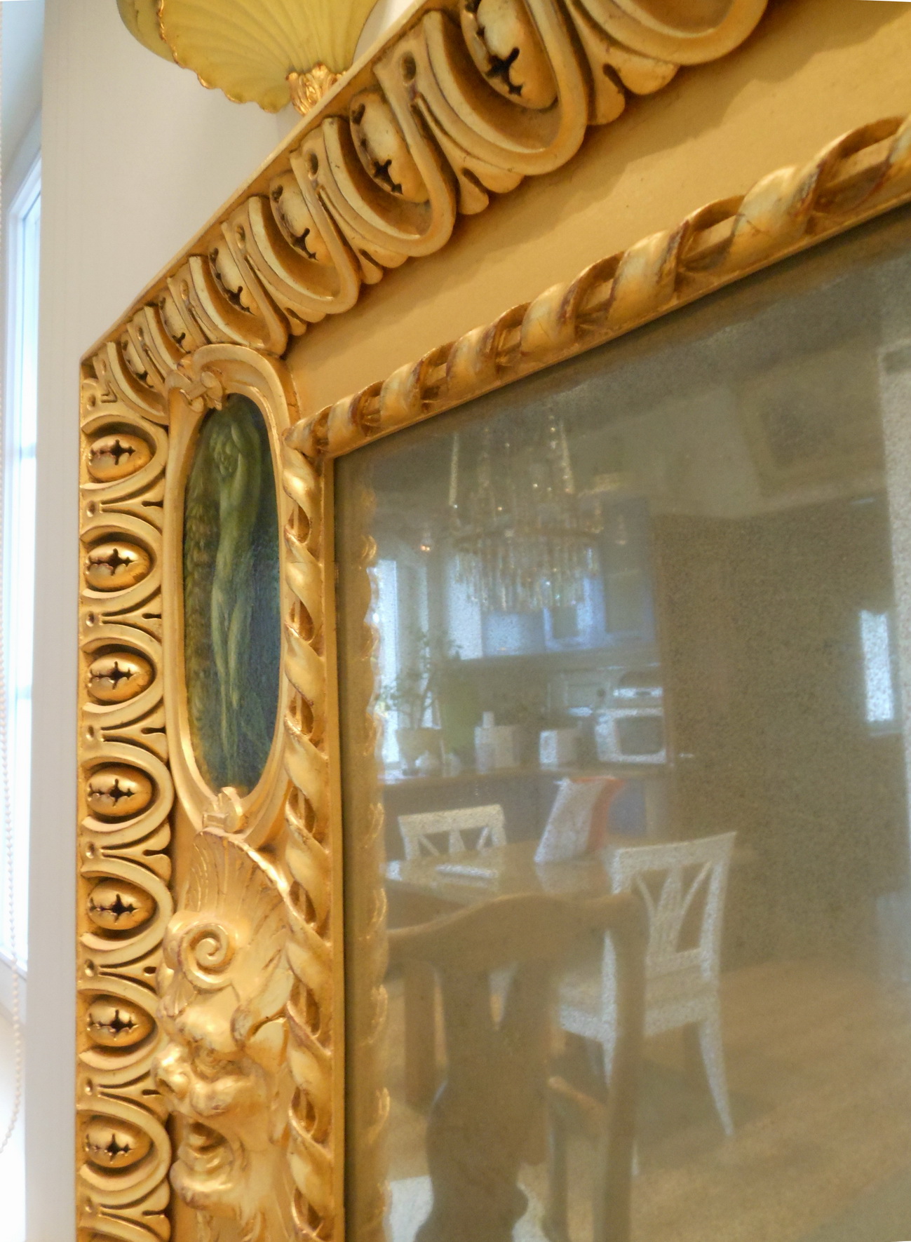 Wall mirror, Renaissance style. 
