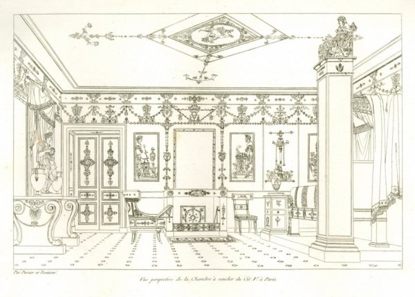  / Percier, Charles & P.F.L. Fontaine.   Recueil de Decorations Interieures, comprenant tout ce qui a R