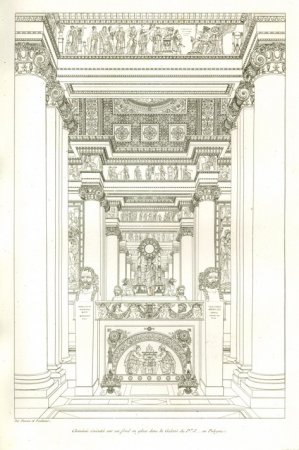  / Percier, Charles & P.F.L. Fontaine.   Recueil de Decorations Interieures, comprenant tout ce qui a R