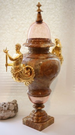 Vase with lid, baroque style.       .